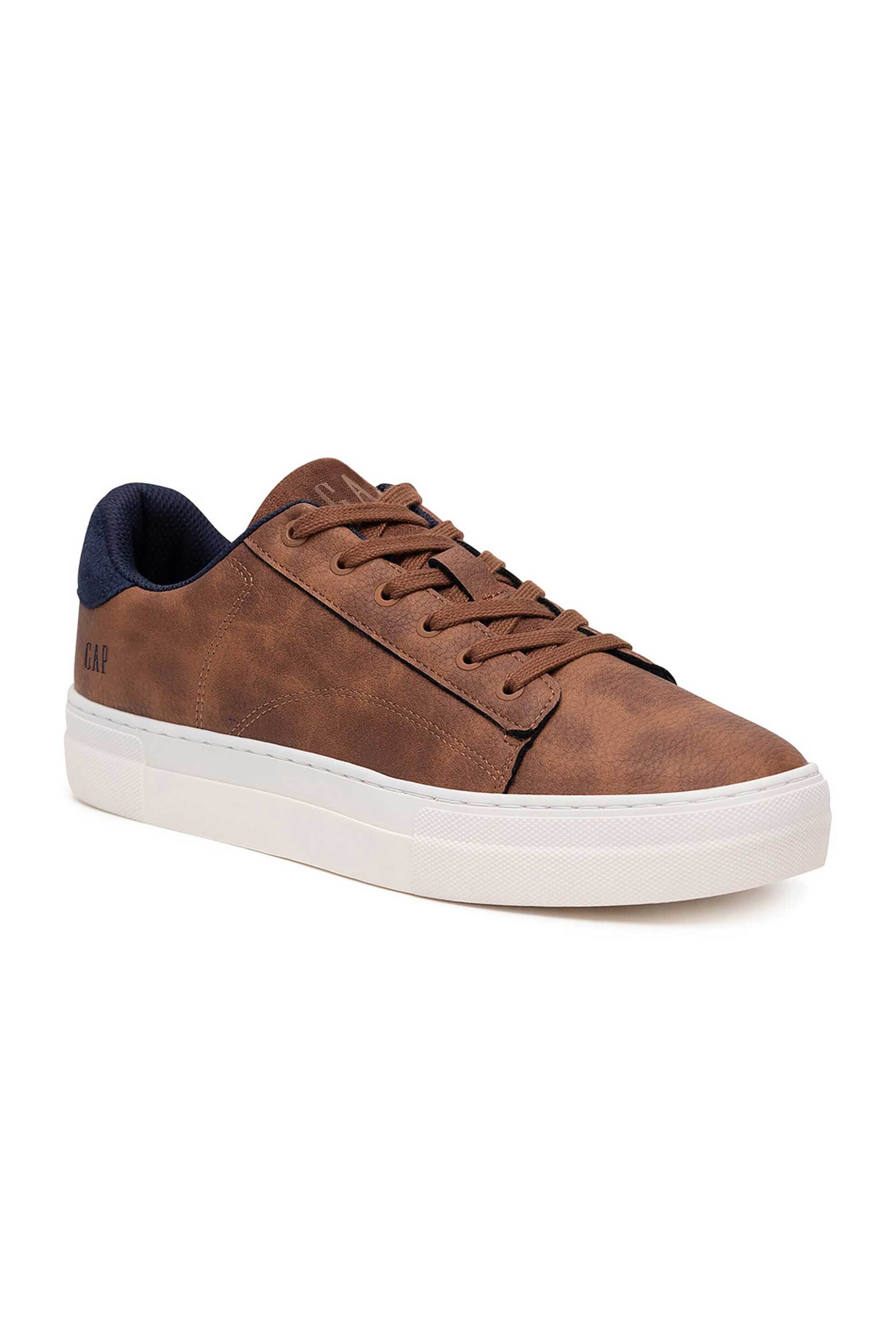 Gap ανδρικά sneakers μονόχρωμο ''Portland'' - GP505010AM-CONV Καφέ φωτογραφία