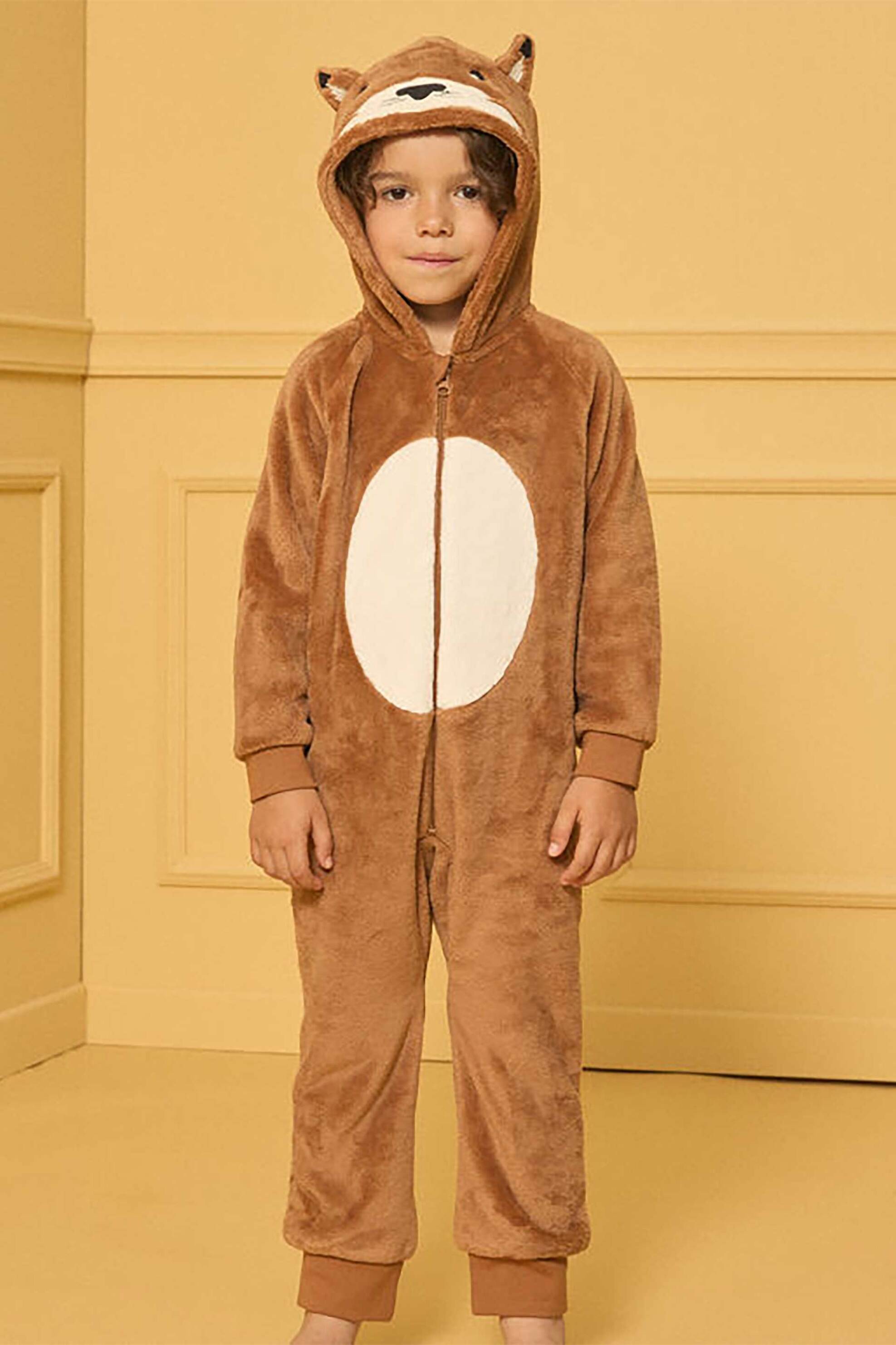 DPAM DPAM παιδική πιτζάμα "Onesie Fox" - 355745 Καφέ