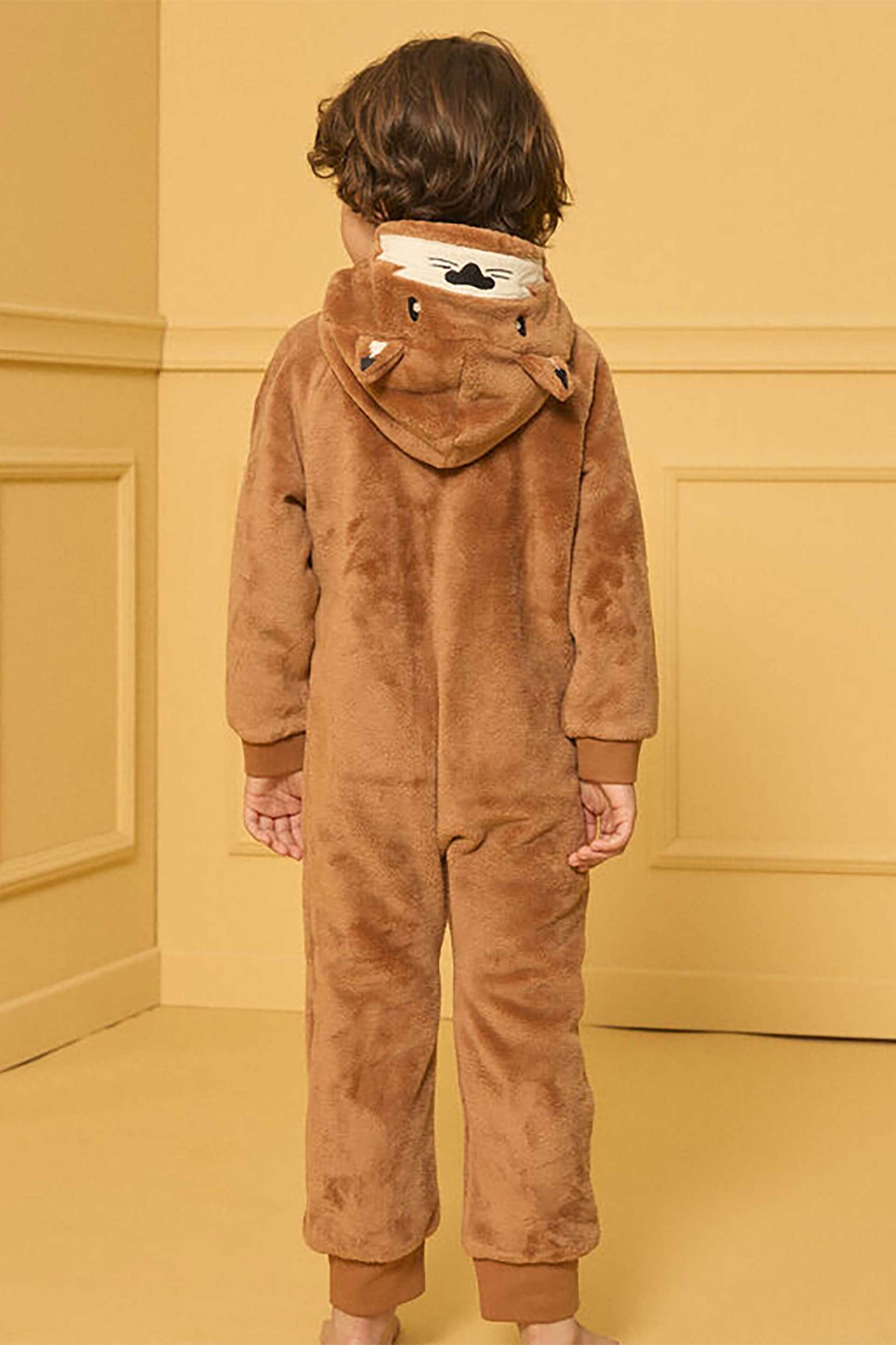 DPAM παιδική πιτζάμα "Onesie Fox" - 355745 Καφέ φωτογραφία