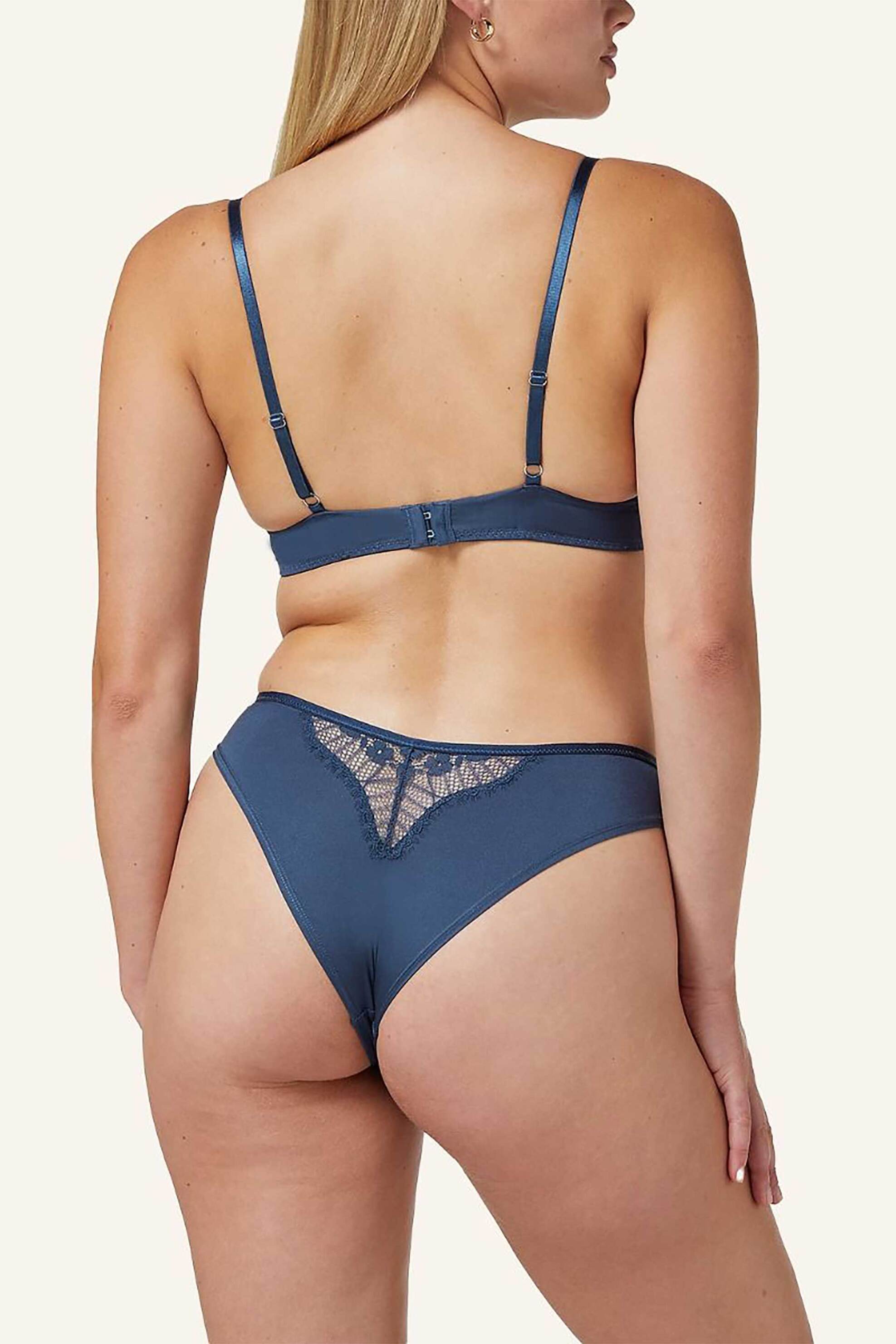 Hunkemöller γυναικείο σλιπ brazilian "Pearlene" - 300330001 Μπλε φωτογραφία