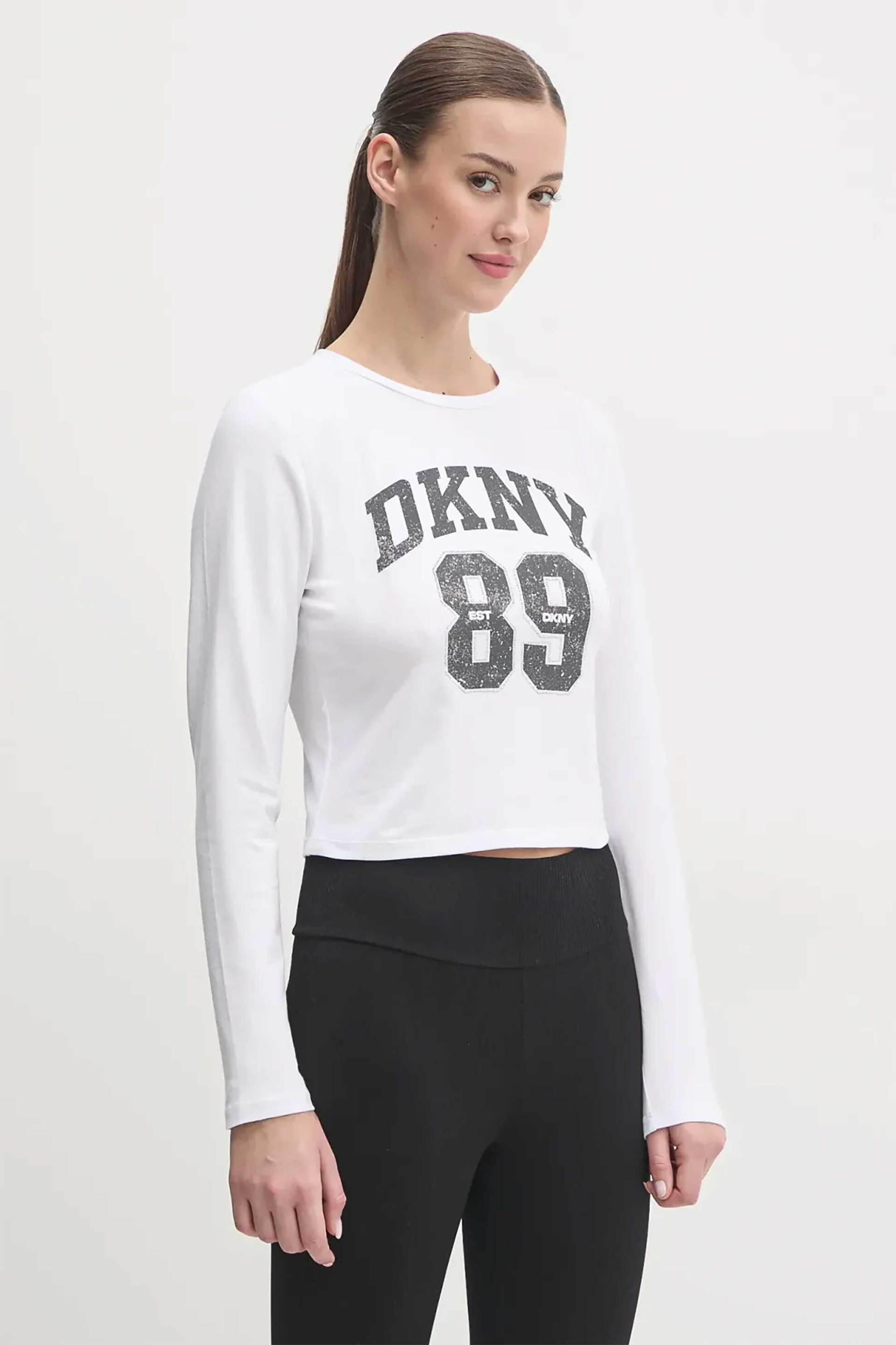 DKNY DKNY γυαικεία μπλούζα με λογότυπο - DP4T9979 Λευκό